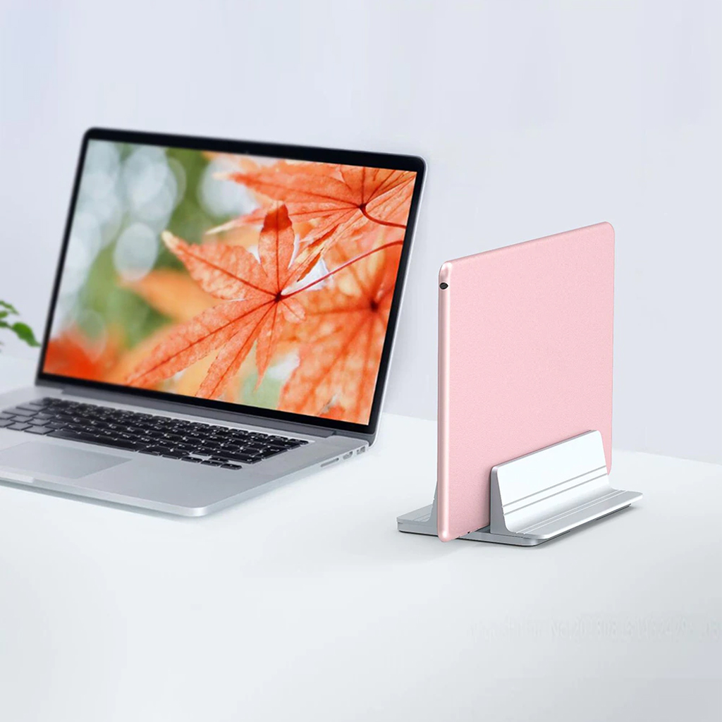 Vinetteam Giá đỡ Kiêm Đế Dựng Đứng Một Khe Dành Cho Laptop Macbook Ipad Surface Có Thể Điều Chỉnh Bằng Nhôm Nguyên Khối - Hàng Chính Hãng