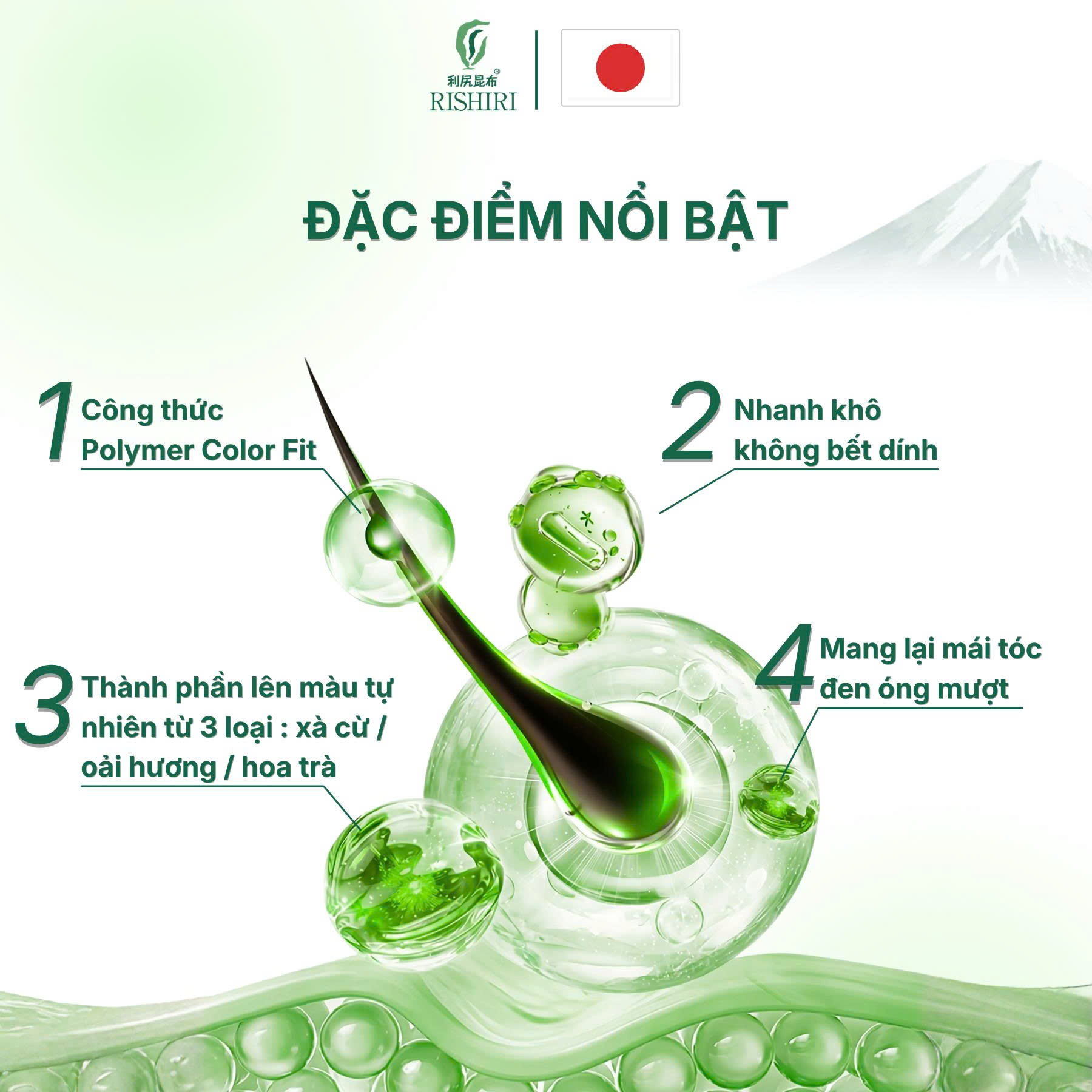 Bút Nhuộm Màu Chân Tóc Tạm Thời Cao Cấp Rishiri Nhật Bản Color Stick 20G