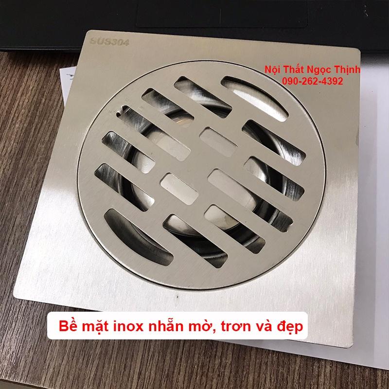 Phễu thoát sàn LR-02 inox sus304 mờ chống hôi hiệu quả chặn rác và thoát nước nhanh