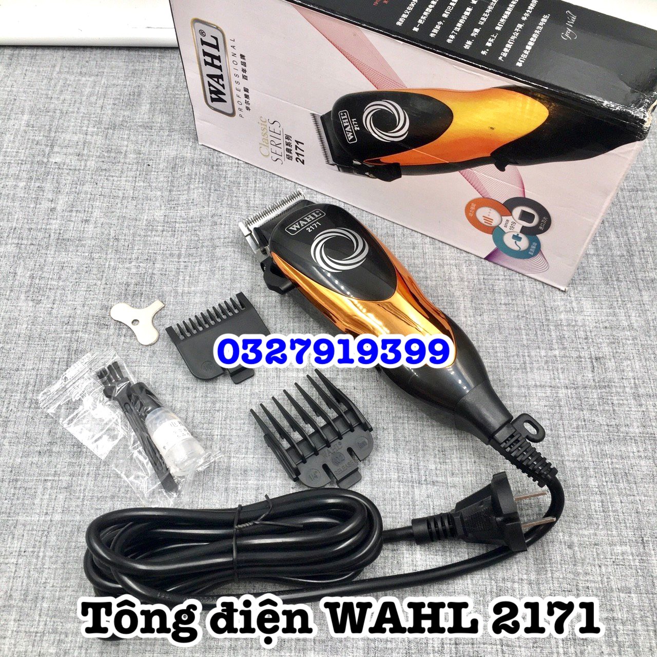 Tông đơ cắm điện trực tiếp cao cấp WAHL 2171 công suất 8W