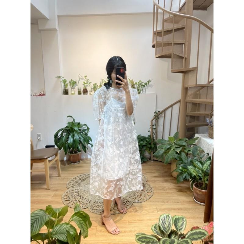 Đầm voan hoa trắng - Snowy Dress