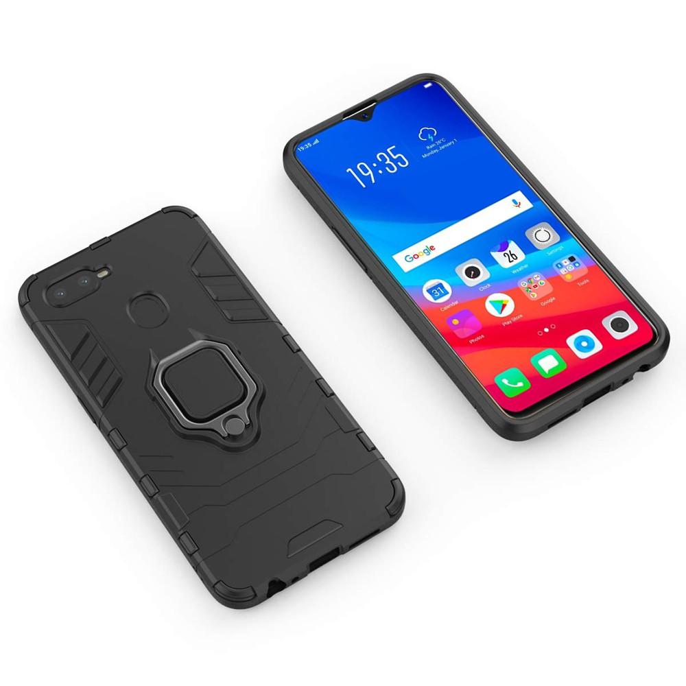 Ốp lưng cho Oppo F9 iron man chống sốc kèm nhẫn xoay chống xem video bảo vệ camera