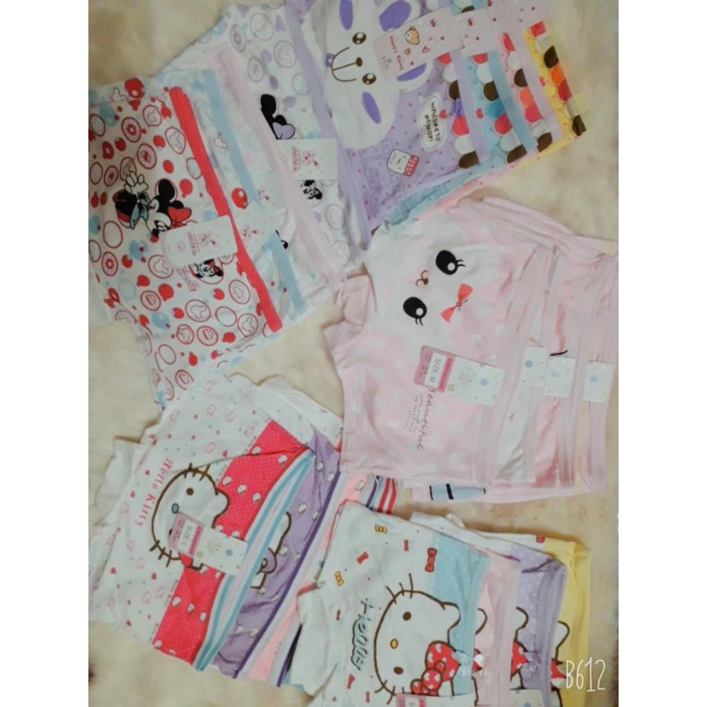 Quần chíp đùi cotton cực Kute cho bé gái, quần lót đùi siêu xinh cho bé