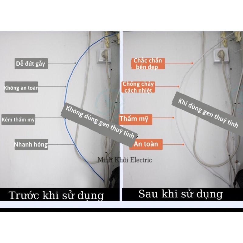 Gen cách điện sợi thuỷ tinh, gen chịu nhiệt amiang thuỷ tinh đủ kích thước