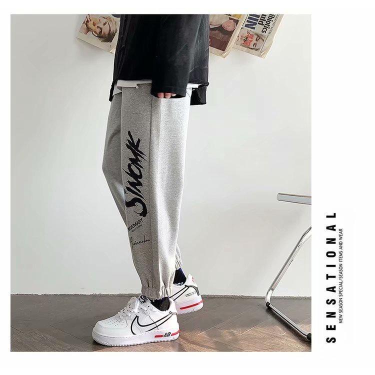 Quần thể thao ống rộng họa tiết graffiti phong cách hip hop thời trang xuân thu tùy chọn màu sắc cho nam size M-8XL