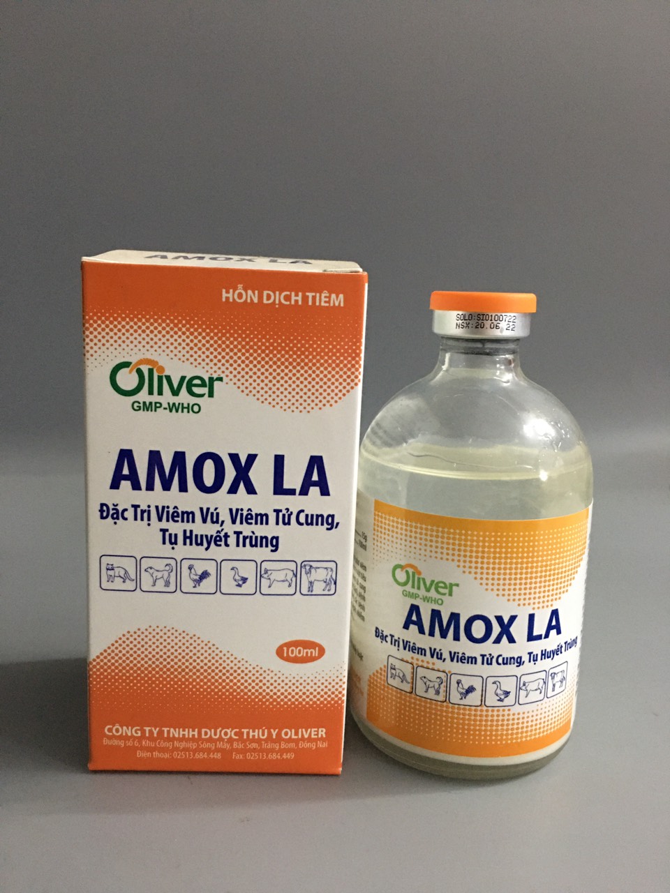Amox 15% dùng cho chó, mèo, gia súc, gia cầm