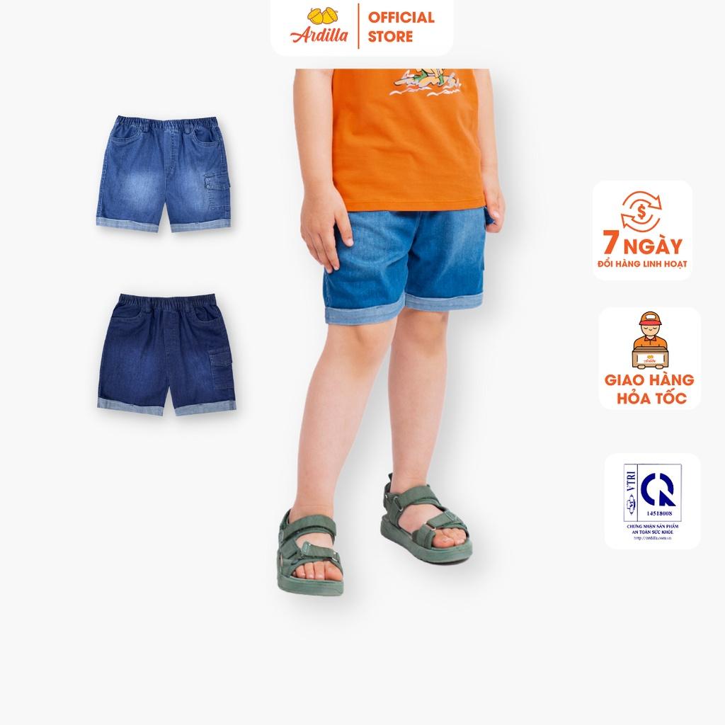 Quần Short Jeans/Bò Bé Trai ARDILLA Phong Cách Năng Động, Chất Vải Mềm Mại, Thoải Mái Cho Bé 2-11 Tuổi KB1604