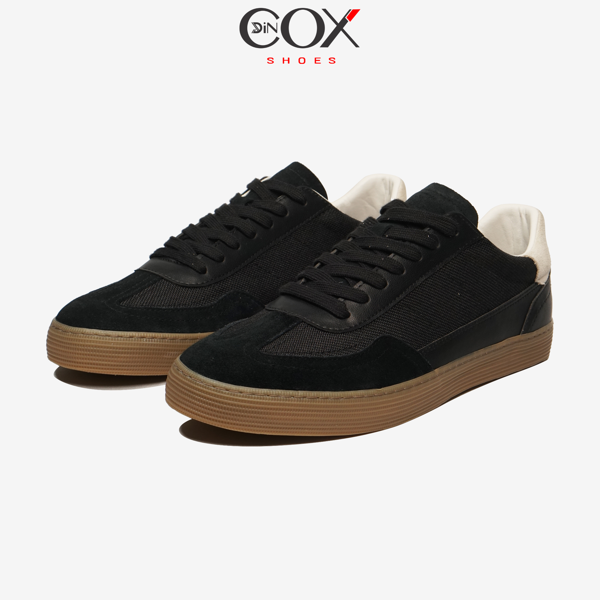 Giày Sneaker Vải Canvas Nam DC35 Black Dincox Shoes