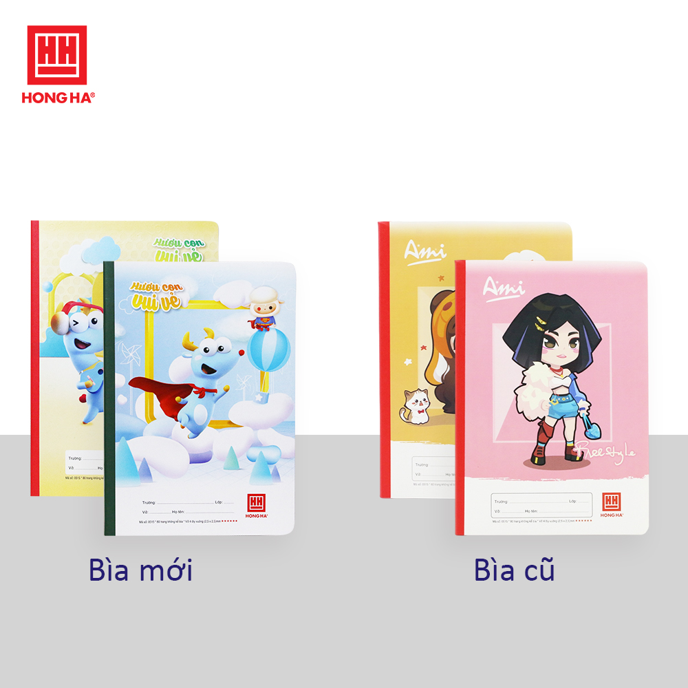 Vở 4 Ô ly 80 trang Hồng Hà School Hươu con vui vẻ - 0515