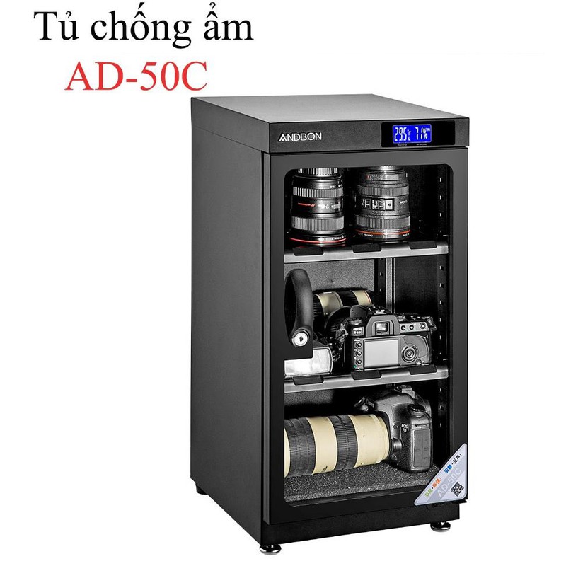 Tủ chống ẩm 50 lít Andbon AD-50C, AD-50S, Hàng chính hãng