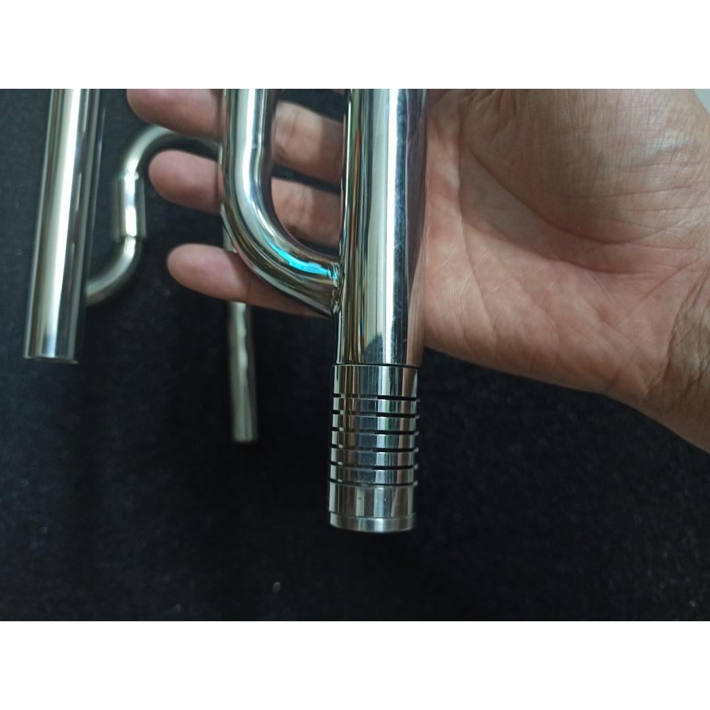 Bộ in out inox phi 12 lọc váng "XOAY" -In out 304 có lọc váng - phụ kiện thủy sinh - shopleo