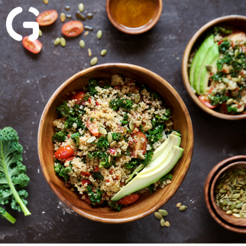 Hình ảnh Hạt Quinoa (Diêm Mạch) 3 Màu Ăn Kiêng GUfoods 400g - Giảm cân, Eat clean, Giàu lợi ích sức khoẻ