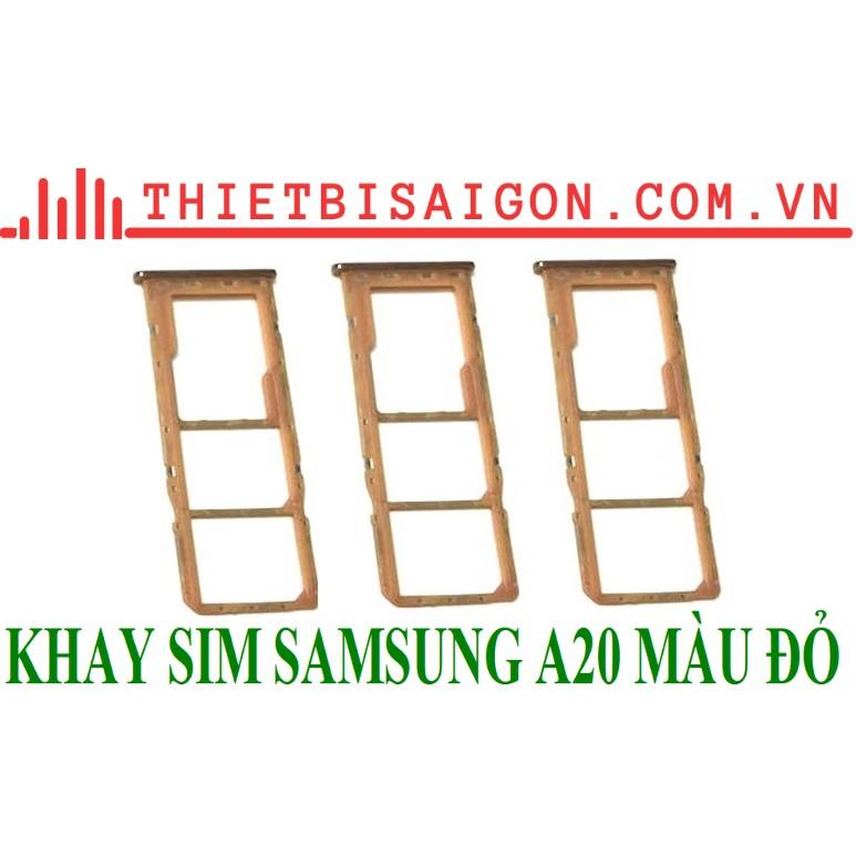 KHAY SIM SAMSUNG A20 MÀU ĐỎ