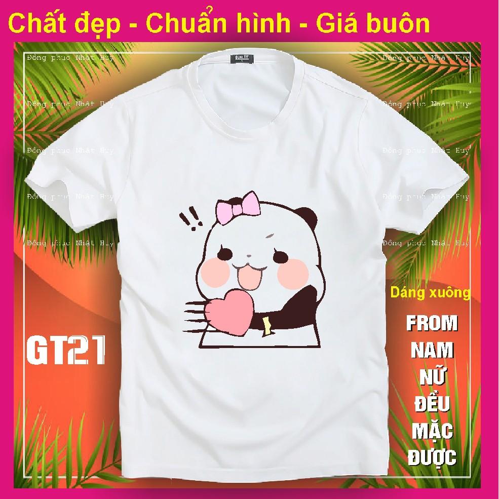 Áo thun gấu trúc đẹp GT21, chất đẹp, bao đổi trả,phông, panda dễ thương kute,icoi gấu trúc chipi