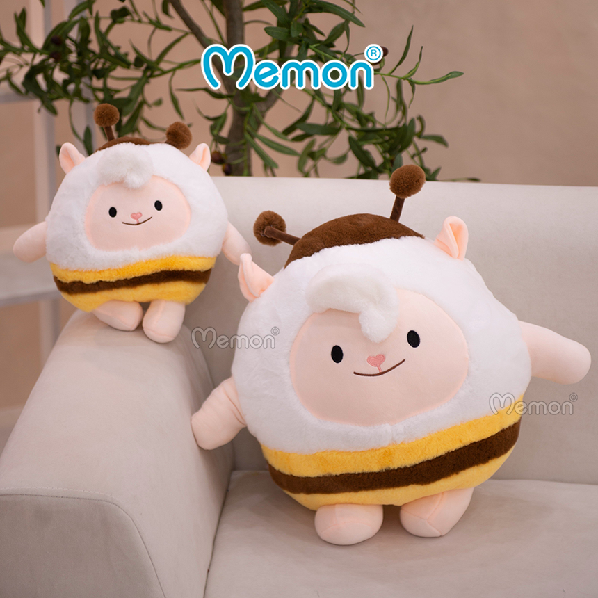 Gấu Bông Cừu Ong 25cm - 45cm Cao Cấp Memon, Cừu Bông Cute