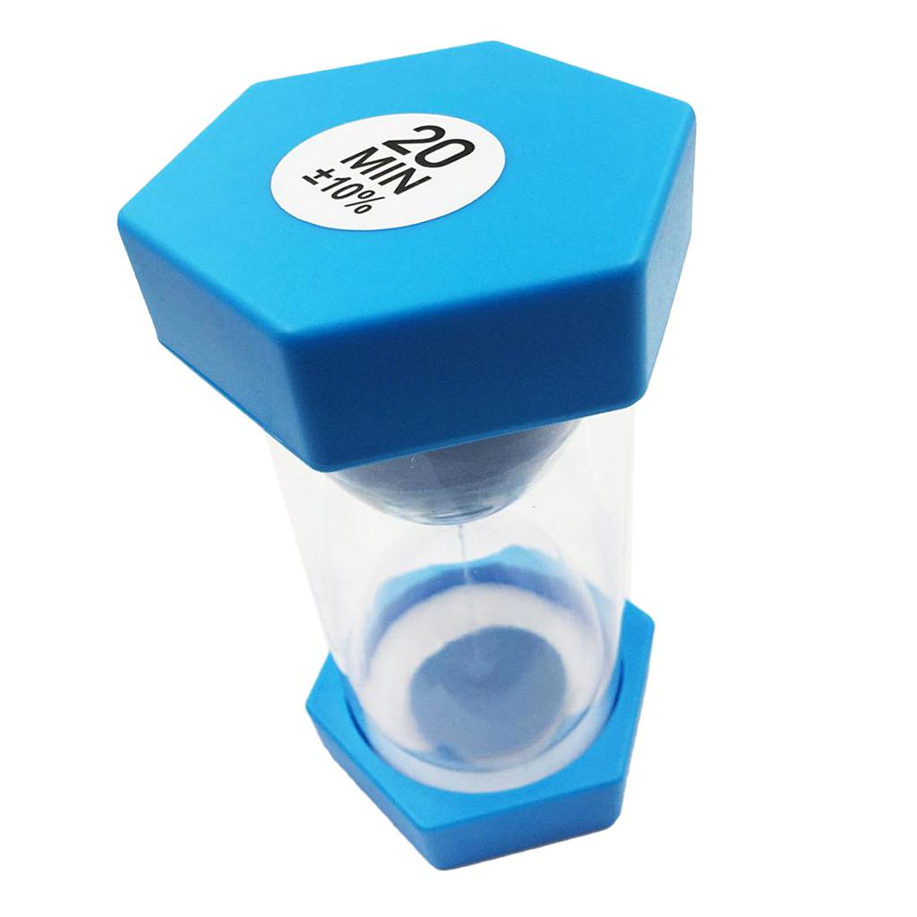 Plastic Sand Timer Hourglass Kitchen Tea Coffee Clock 20 Minutes Sky Blue