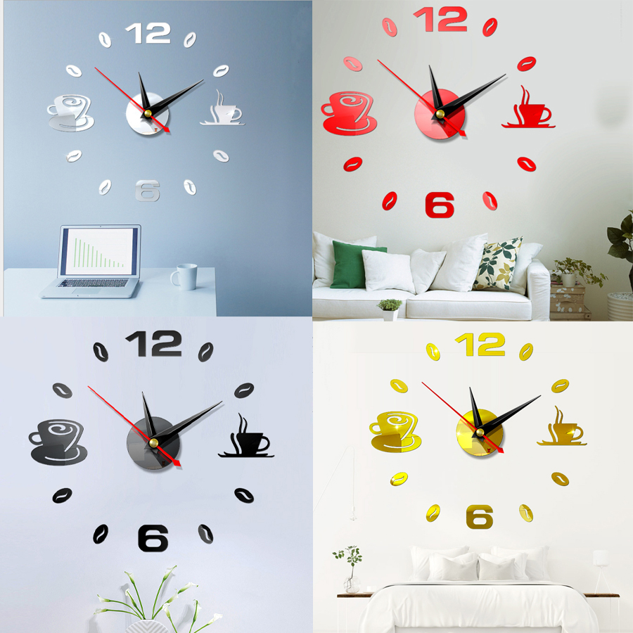 Đồng hồ treo tường 3D tự lắp ráp phong cách Châu Âu hiện đại đang HOT DH04 Đồng hồ số