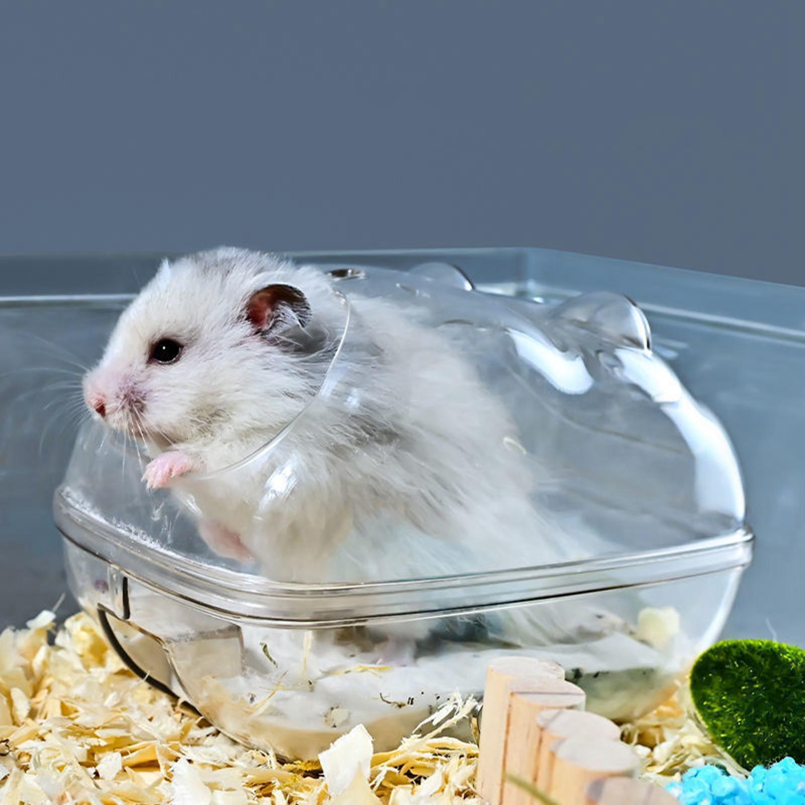 Hamster Sand Bath Toilet Pet Bathroom Bathtub for Gerbil Hedgehog Chinchilla