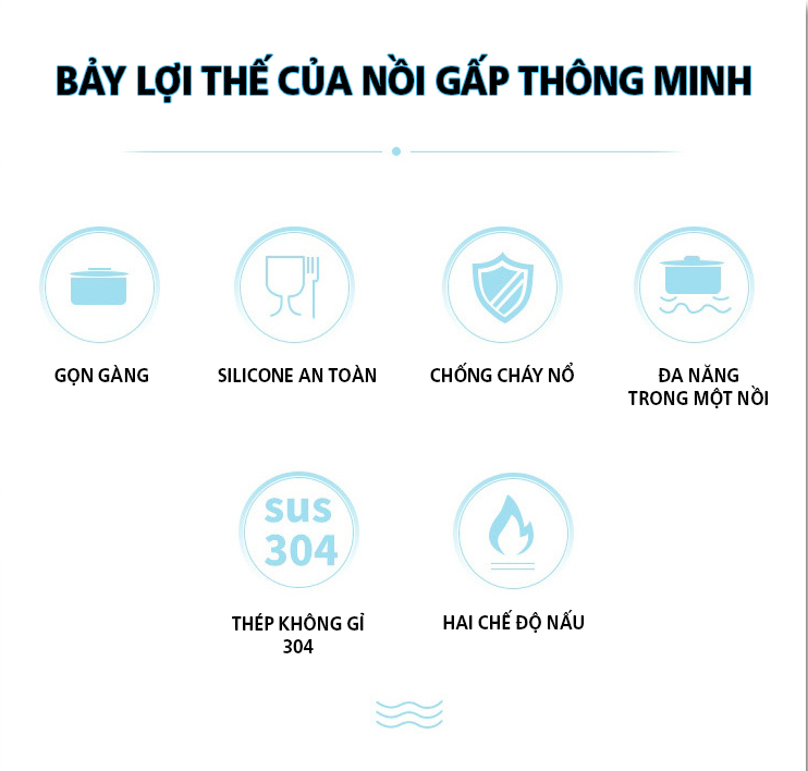 Nồi lẩu mini gấp gọn - Nồi lẩu gấp gọn mang đi chơi, đi pinic tiện lợi