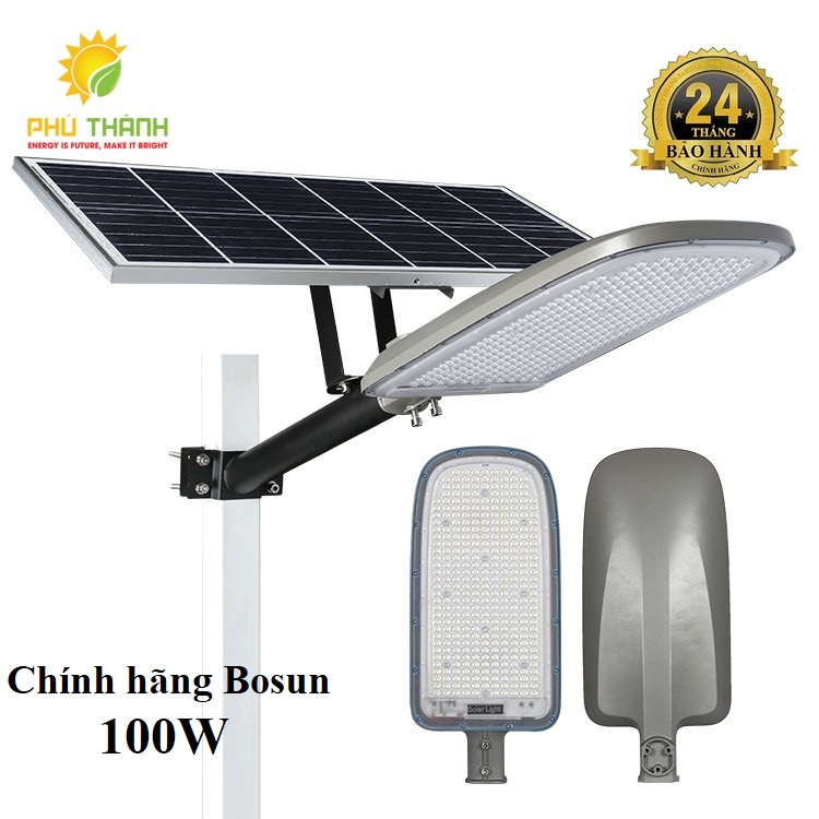 Đèn năng lượng mặt trời BOSUN STL-100W, công suất thực, siêu sáng, mẫu mã đẹp