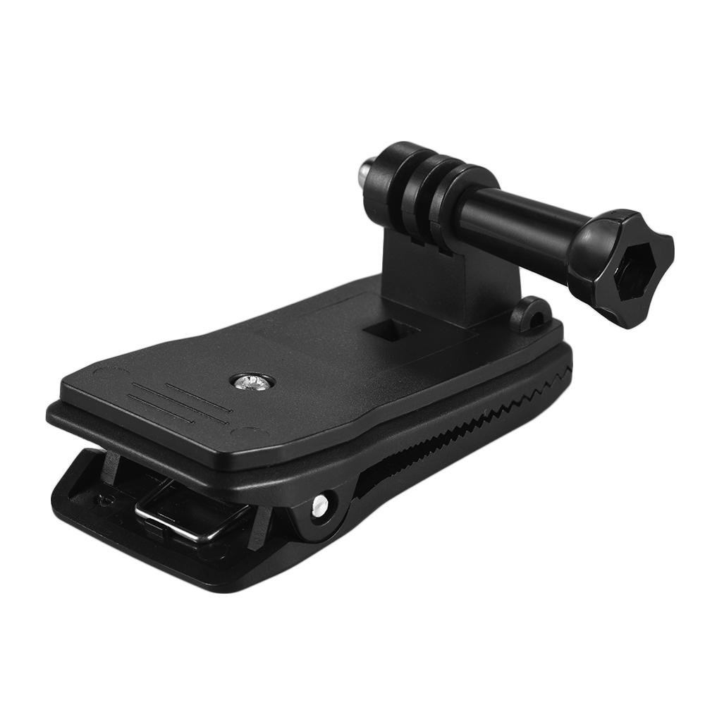 Backpack Strap Cap Clip Mount 360 Degree Rotary Clamp Arm for GoPro Hero 7/6/5/4/3+ for Xiaomi Yi Lite 4K + Action