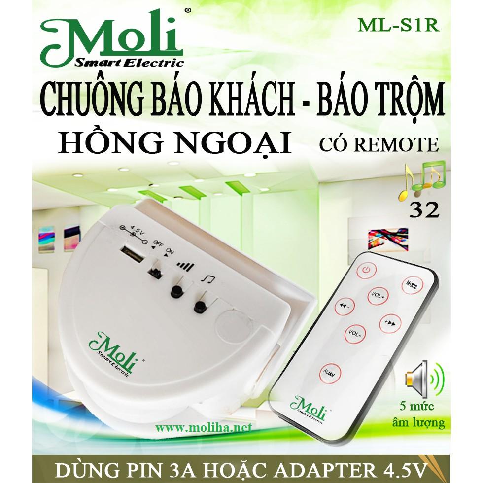 CHUÔNG BÁO KHÁCH BÁO TRỘM HỒNG NGOẠI CÓ REMOTE - HÀNG CHÍNH HÃNG