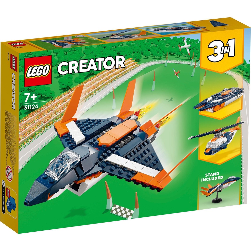 LEGO Creator 31126 Máy Bay Phản Lực Siêu Thanh (215 chi tiết)