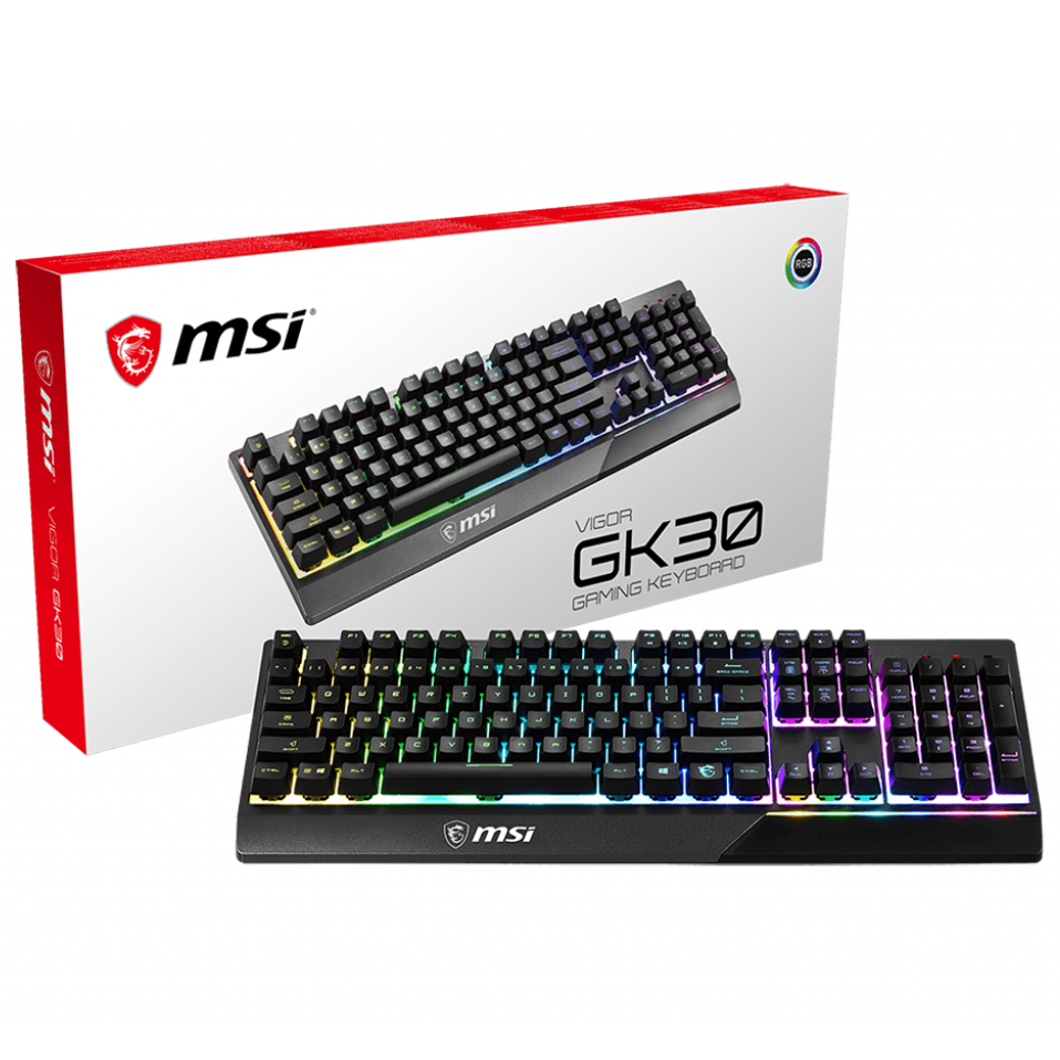 Bàn phím gaming giả cơ MSI Vigor GK30 US - Hàng chính hãng