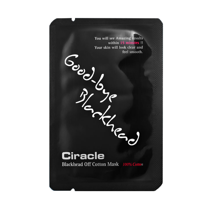 Bộ 5 Mặt nạ đẩy mụn đầu đen Ciracle Blackhead Off Cotton Mask (Ciracle Goodbye Blackhead) 5ml x5