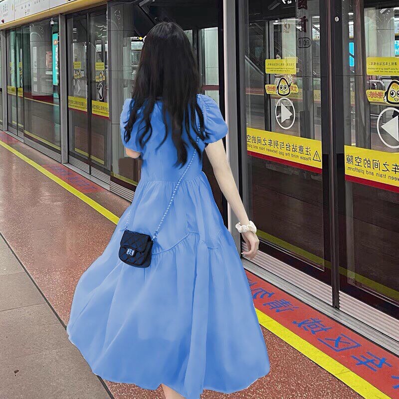 Đầm Babydoll Dáng Dài Ulzzang Hàn Quốc Điệu Đẹp Nhẹ Nhàng
