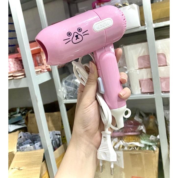 Máy Sấy Tóc Mini Hình Dễ Thương ️2 Chế Độ Gấp Gọn
