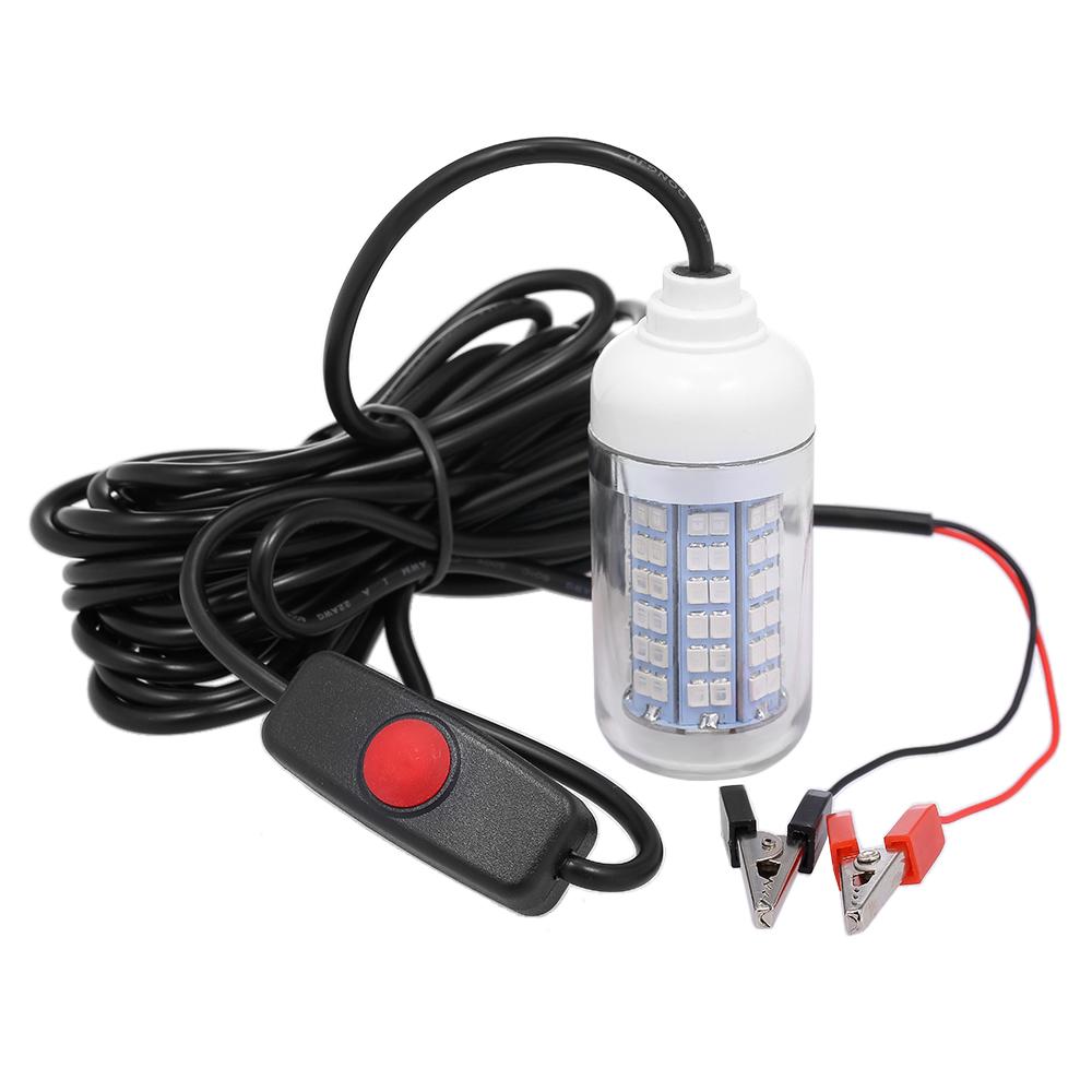 Đèn Câu cá dưới nước 12V 15W, dây nguồn 30ft chạy pin