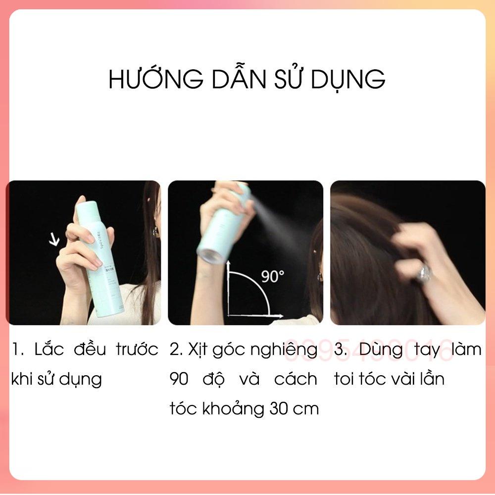 Chai xịt tóc Dầu Gội đầu khô thần tốc SPES 3 Tầng Hương 150ml Bồng bềnh Suốt 8 Tiếng Không Dầu Bết Dính an toàn tiện lợi