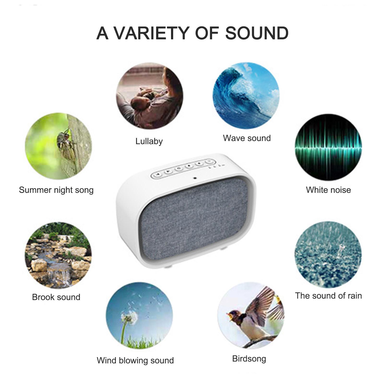 White Noise Machine Sleep Sound Machine for Sleeping Baby Adults Kids,10 Soothing Sounds,Timer Sleep Therapy