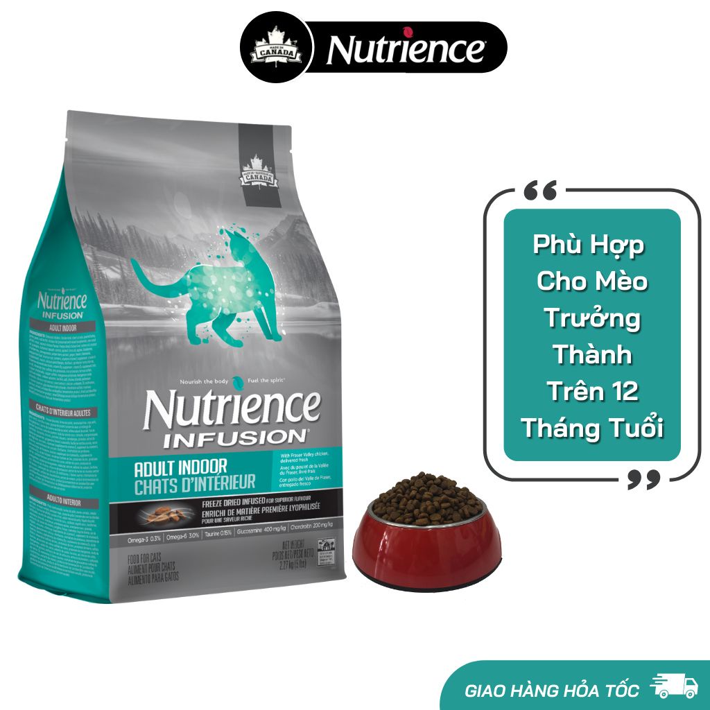 Hạt Nutrience Original Cho Mèo Trưởng Thành Vị Gà, Rau Củ &amp; Trái Cây Tự Nhiên