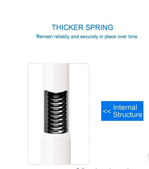 Thanh treo rèm, móc quần áo có thể điều chỉnh dùng cho bồn tắm, buồng tắm, tủ quần áo, cửa ra vào
