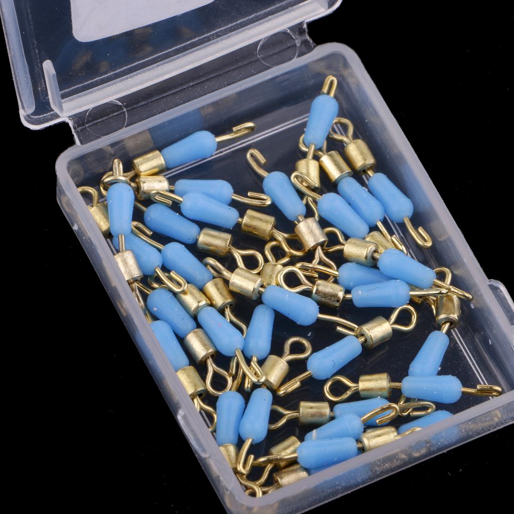 30pcs Quick Change Fishing Swivels Clips Pins Fast Link Line Connector 16mm