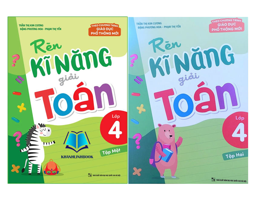 Sách - Combo Rèn kĩ năng giải toán 4 - tập 1 + 2