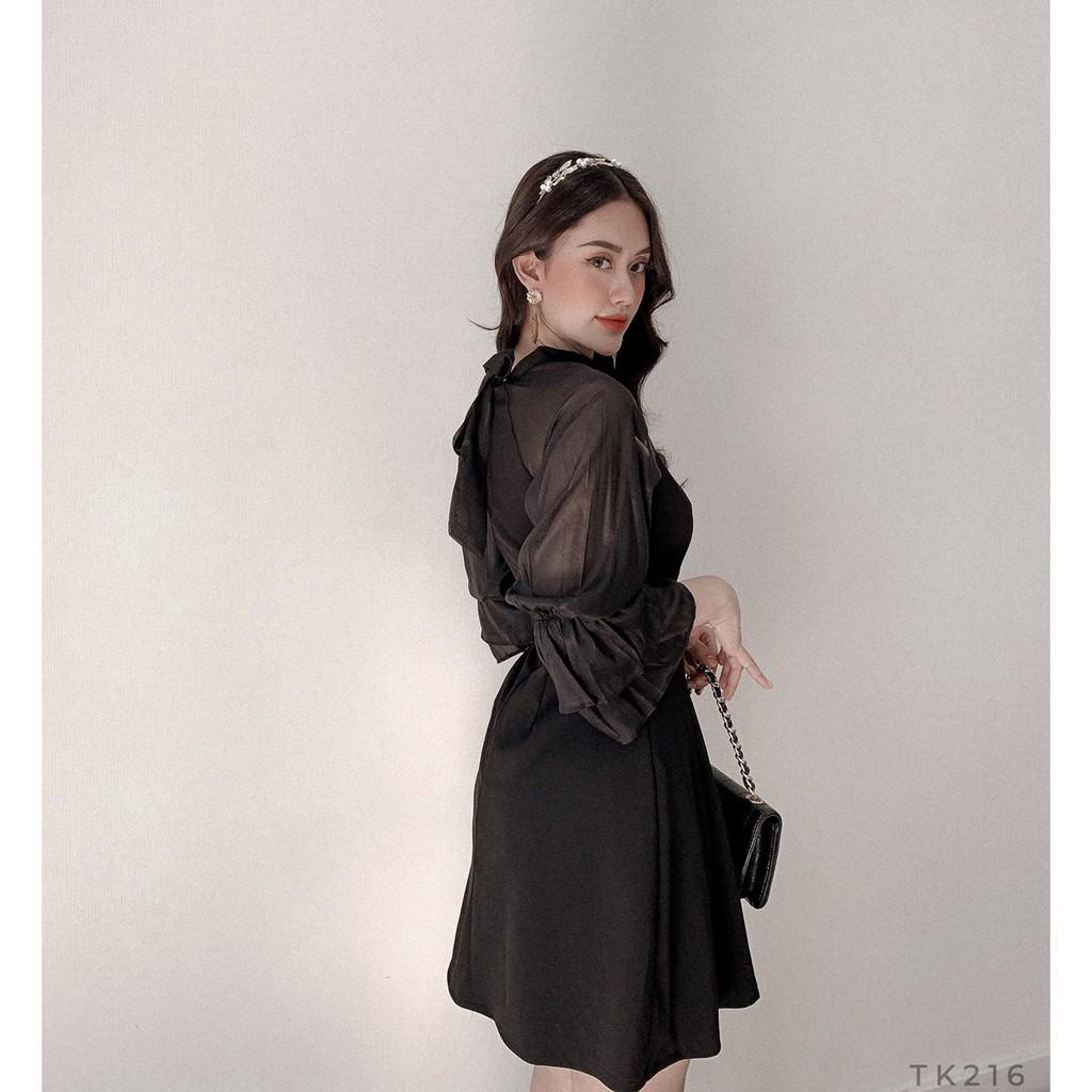 Đầm xoè phối voan Cực xinh