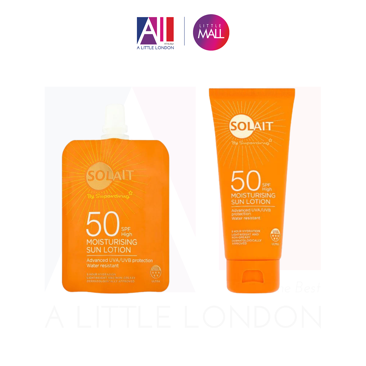 Kem chống nắng bảo vệ toàn diện Superdrug Solait Moisturising Sun Lotion SPF50 Bill Anh - 50ml