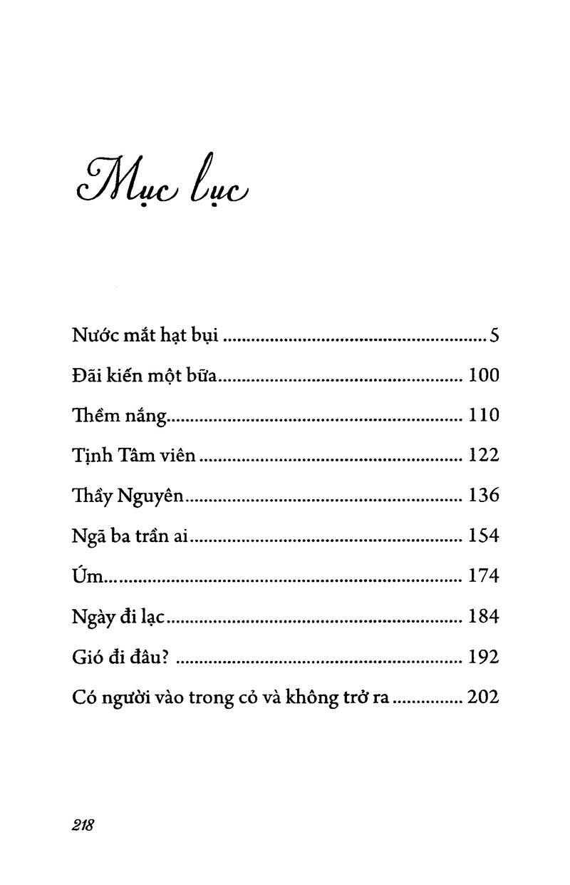 Nước Mắt Hạt Bụi