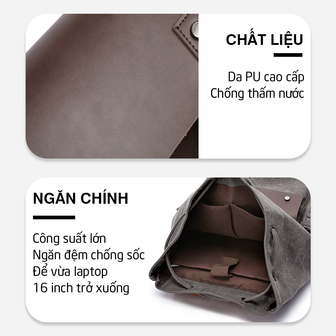 Balo Nam Nữ MENDO - Balo du lịch, cá tính, năng động - B8040