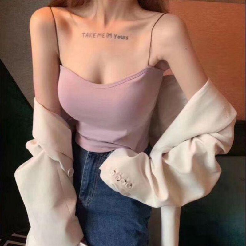ÁO BRA NỮ 2 DÂY SỢI MẢNH ĐỆM NGỰC HOT HIT