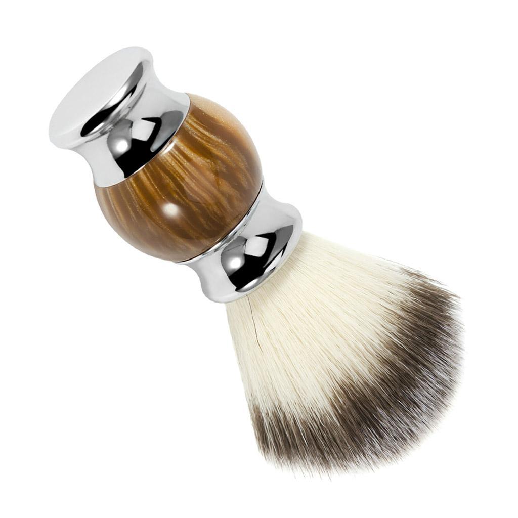 Home Barber Shop Man Beard Shaving Soap Brush Facial Hair Handle