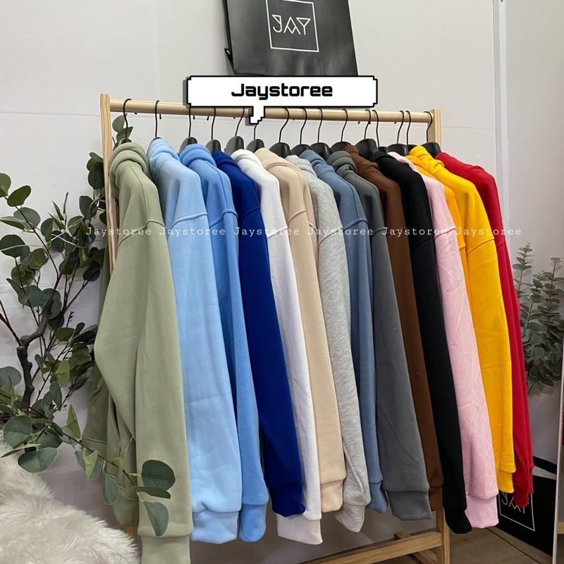 Áo Hoodie nỉ bông Trơn ️/Nam nữ unisex/ Jaystoree