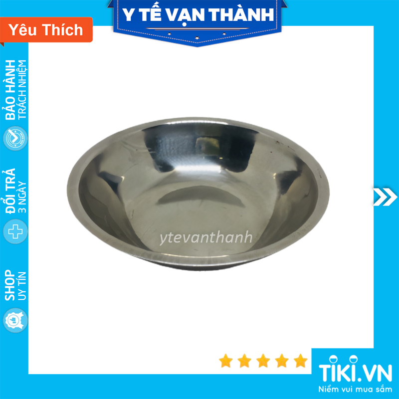 Chén Inox Y Tế Cạn- Inox 304 Cao Cấp, Sâu 2.5cm -VT0137