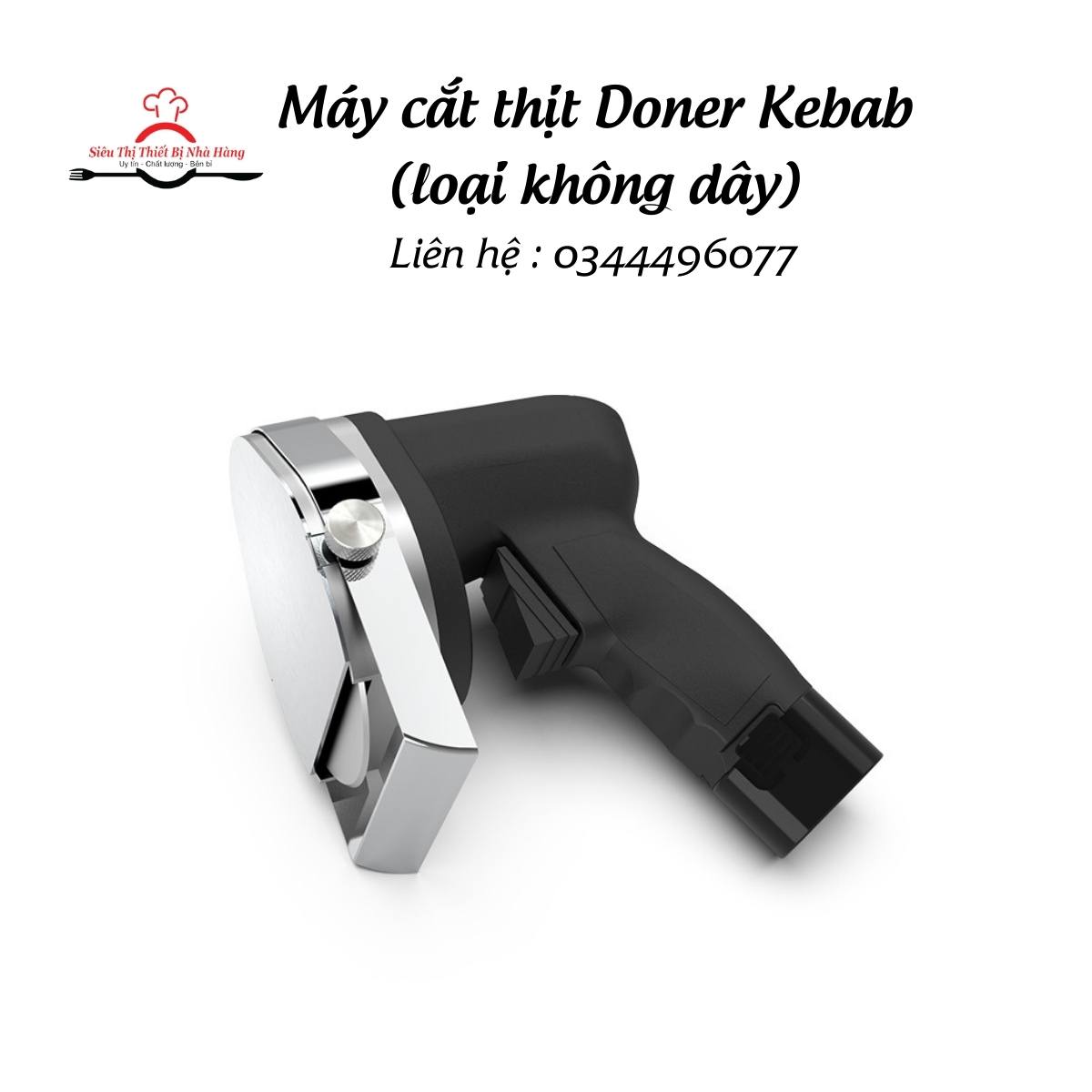 MÁY CẮT THỊT DONNER KEBAB TỰ ĐỘNG LOẠI KO DÂY - SẠC PIN