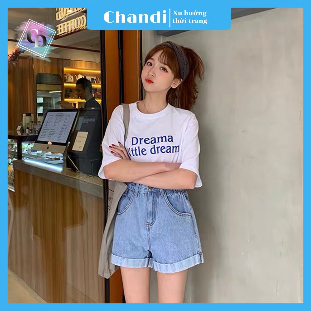 Quần Short Jean Nữ Lưng Cao Thương Hiệu Chandi, Quần Sọt Nữ cao cấp mẫu mới hot trend 2021 mẫu NH101