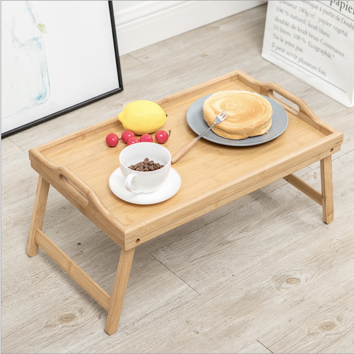 Bàn Tre Ăn Uống Làm Việc 2in1 Xếp Gọn