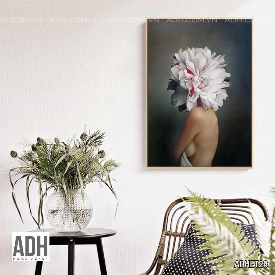 Tranh khung canvas treo tường cô gái